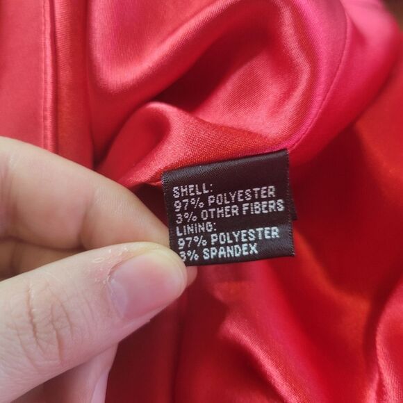 Carmen Marc Calvo Coral Halter Dress Size 18 - Picture 9 of 11